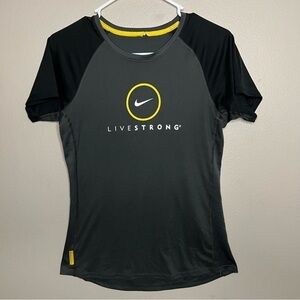 NIKE LIVE STRONG athletic tee shirt mq